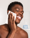 Drying face with a single-use cotton towel