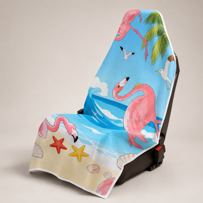 Flamingo Beach / 1 Towel car seat cover towel