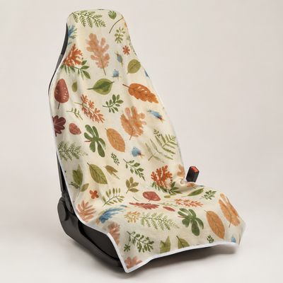 Leaves Beige / 1 Towel car seat cover towel